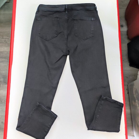 Buffalo David Bitton Faith jeans women's size W32 black min-rise skinny stretch - Picture 3 of 16